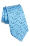 Zegna Ties Butterfly Silk Tie In Blue