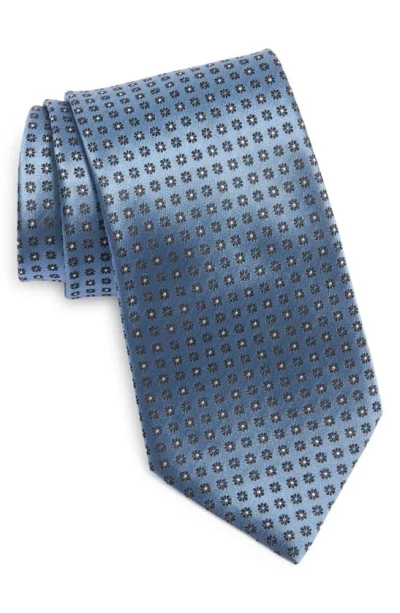 Zegna Ties Cento Fili Silk Jacquard Tie In Blue