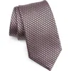 Zegna Ties Couture Grid Jacquard Silk Tie In Pink
