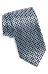 ZEGNA TIES GEOMETRIC SILK JACQUARD TIE