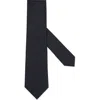 Zegna Ties Grid Silk Tie In Navy
