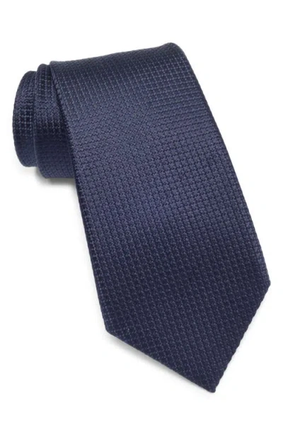 Zegna Ties Neat Silk Tie In Blue