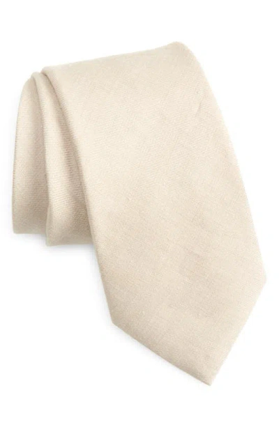 Zegna Ties Oasi Linen Tie In Beige