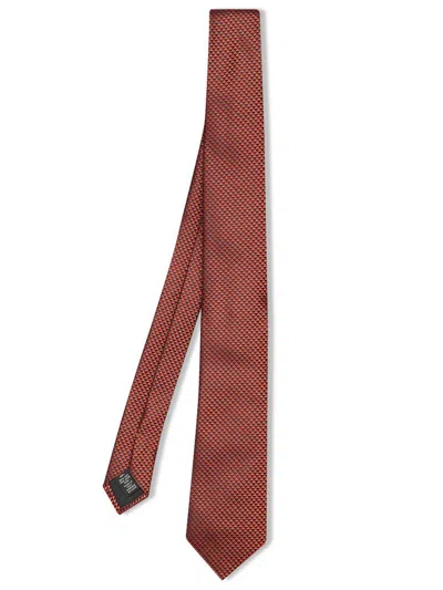 Zegna Ties In Orange