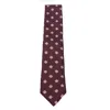 Zegna Floral Pattern Standard Width Ties Collection In Brown