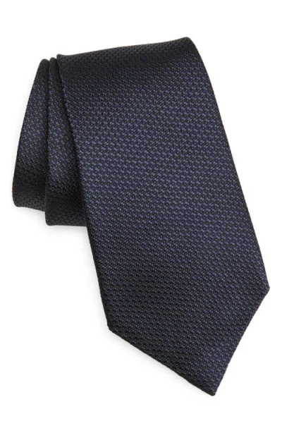 Zegna Ties Silk Jacquard Tie In Blue