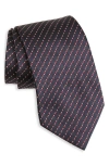 Zegna Ties Stripe Mulberry Silk Tie In Blue