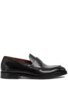 Zegna Torino Leather Loafers In Black
