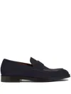 Zegna Torino Loafers In Blue