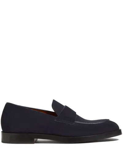 Zegna Torino Loafers In Blue