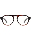 Zegna Tortoiseshell-effect Glasses In Black