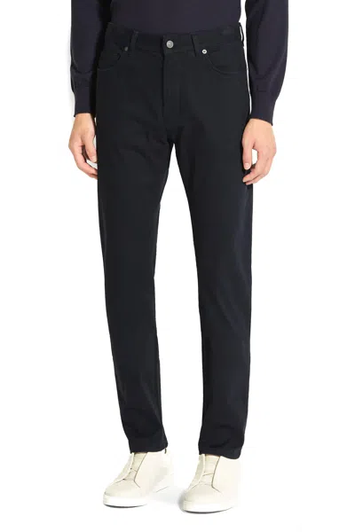 Zegna Trendy Urban Mini Jacket For Men - Fw25 Collection In Blue