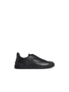 Zegna Triple Stitch Low-cut Skate Shoes In Black