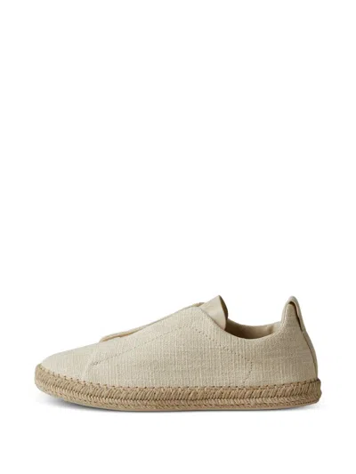 Zegna Triple Stitch Espadrilles In Neutral