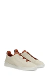 ZEGNA TRIPLE STITCH LOW TOP SNEAKER