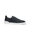 Zegna "triple Stitch™" Low-top Sneakers In Blue