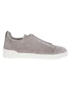 ZEGNA TRIPLE STITCH LOW TOP SNEAKERS