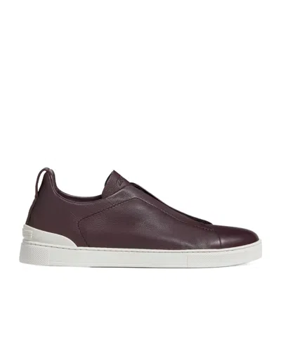 ZEGNA ZEGNA TRIPLE STITCH LOW-TOP SNEAKERS