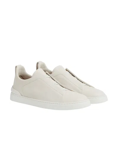 ZEGNA ZEGNA TRIPLE STITCH LOW-TOP SNEAKERS