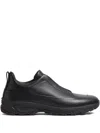 Zegna Monte Sneakers With Triple Stitching Design In Black
