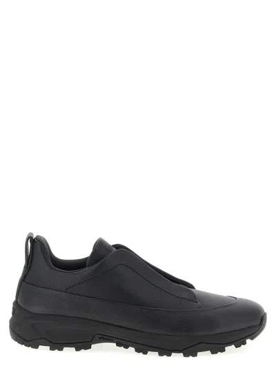 ZEGNA TRIPLE STITCH MONTE SNEAKERS BLACK