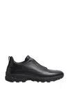 Zegna Monte Sneakers With Triple Stitching Design In Black