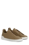 Zegna Triple Stitch™ Secondskin Sneaker In Brown