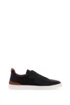 Zegna Sole Contrast Sneakers Pull Tab
