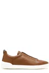 Zegna Baskets Triple Stitch Secondskin Foliage Foncé In Dkf