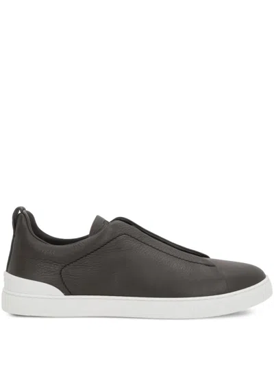 Zegna Triple Stitch™ Sneakers In Gray