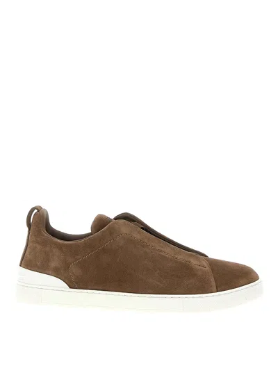 ZEGNA TRIPLE STITCH SNEAKERS