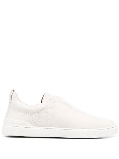 Zegna 'triple Stitch' Sneakers In White