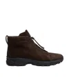 Zegna Triple Stitch Vetta Suede Sneakers In Black