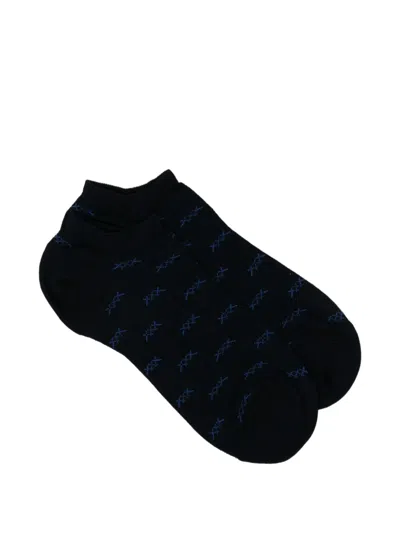 Zegna Triple X Ankle Socks In Black