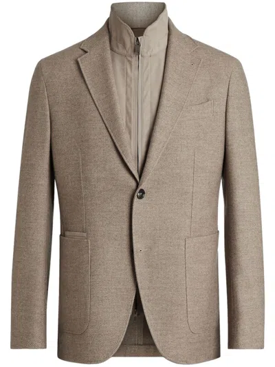 Zegna Trofeo™ Blazer In Neutrals