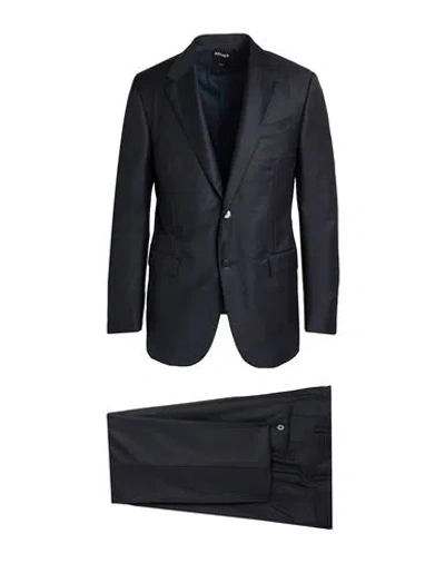Zegna Trofeo Man Suit Midnight Blue Size 42 Wool
