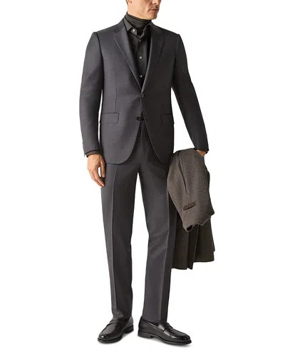 Zegna Trofeo Regular Fit Wool Suit In Gray