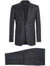 Zegna Slim-cut Single-breasted Suit In Grey