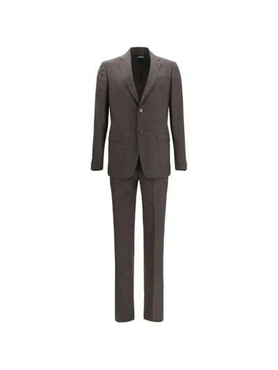 Zegna Trofeo Suit In Gray