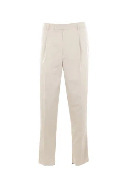 Zegna Trousers In Neutral