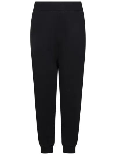 Zegna Black Cotton Fleece Joggers With Relaxed Fit
