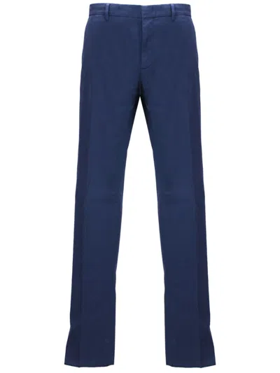 Zegna Trousers In Blue