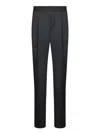 Zegna Jogger Trousers In Wool Blend In Blue