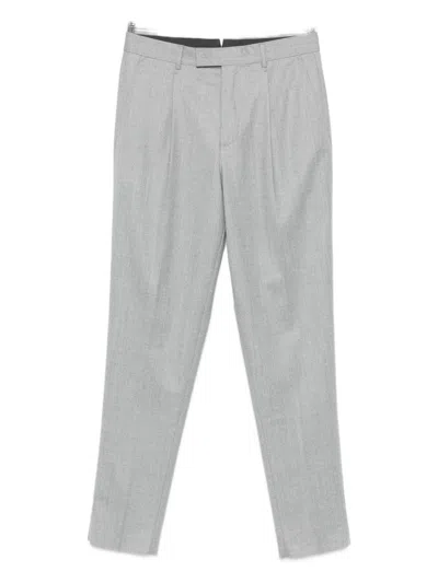 Zegna Straight-leg Trousers In Gray