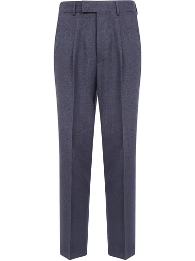Zegna Trousers Regular "z Luxury Tailoring" In Animal Print
