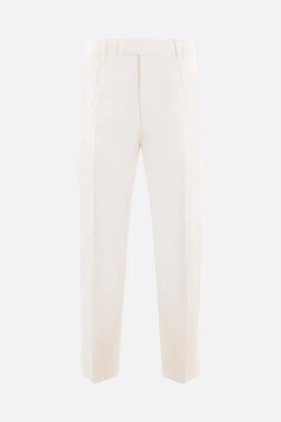 Zegna Trousers In United Optical White