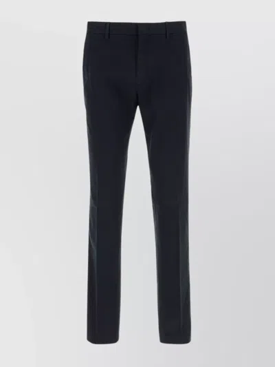 Zegna Trousers With Pockets And Belt Loops In Black