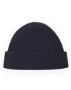 ZEGNA TURN-UP HEM KNITTED BEANIE