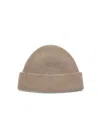 Zegna Bonnet En Oasi Cashmere Taupe Clair In Brown