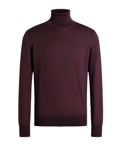 Zegna Turtleneck Sweater In Black